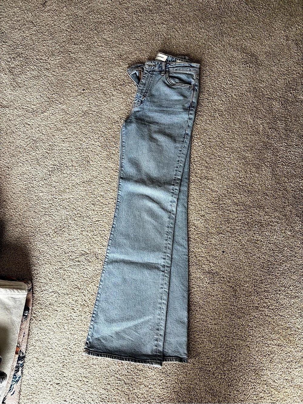 Frame The Arrow Straight Leg Jeans in Blue Waist 27